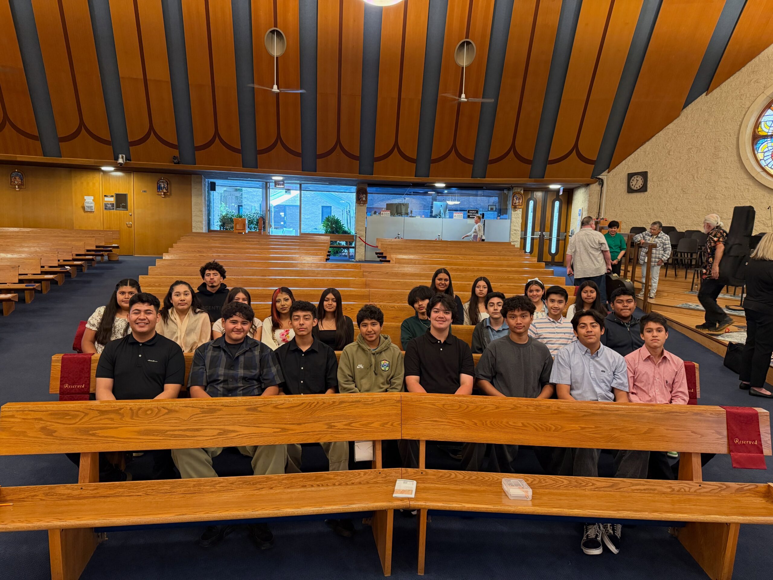 Middle School First Communion Retreat at 12 PM mass. 

We keep these students in our prayers as they continue preparing to receive Jesus in the Eucharist. May this time deepen their faith and bring them closer to Christ.