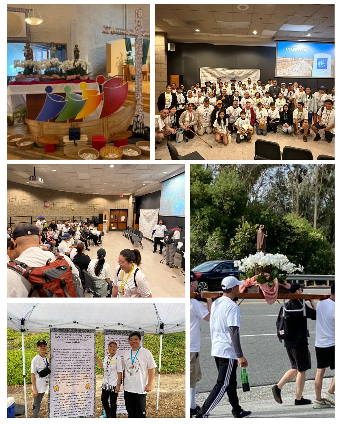 Our 10th Annual Camino, Knowing Our Father’s Love, is a few days away and we close to finalizing in-person, on-site registration for those who have not registered online. The Camino Team will be at the Church Plaza this weekend to help with registration and answer any questions you may have. Please sign up and join us on the Camino, Saturday, July 25th! Buen Camino!!

Kindly Note: There will be no 8AM mass on Saturday, July 25th