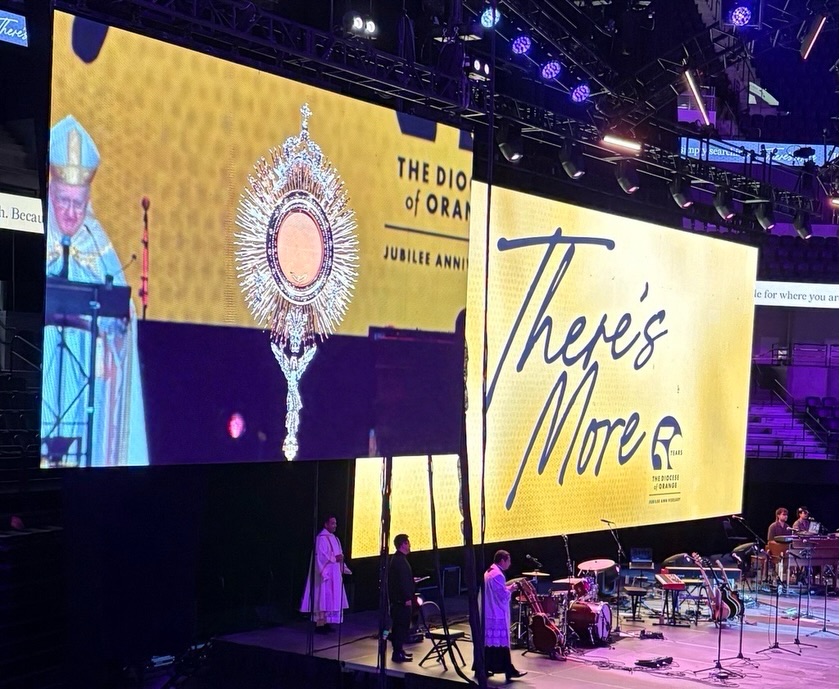Last weekend, we gathered at the Honda Center to celebrate 50 years of the Diocese of Orange!
From prayer and worship to powerful testimonies and fellowship, we were reminded of all that God has done and all that He continues to do through our Diocese. Thank you for joining us!
There’s more. ✨