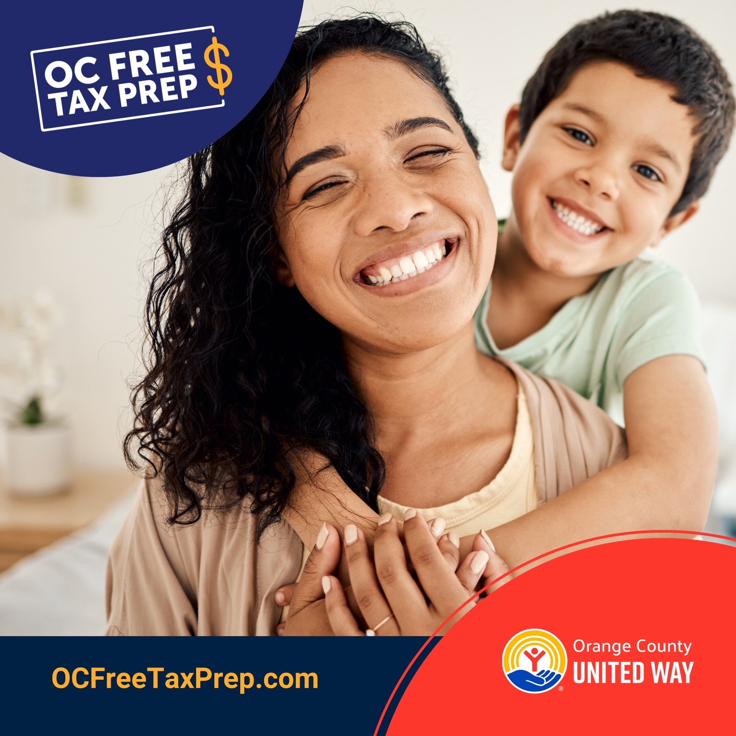 We know single-parent families in California often struggle to meet basic needs. This tax season, boost your income with tax credits such as #CalEITC and #YCTC and keep more of your hard-earned money.
Learn more at: https://ocfreetaxprep.com/